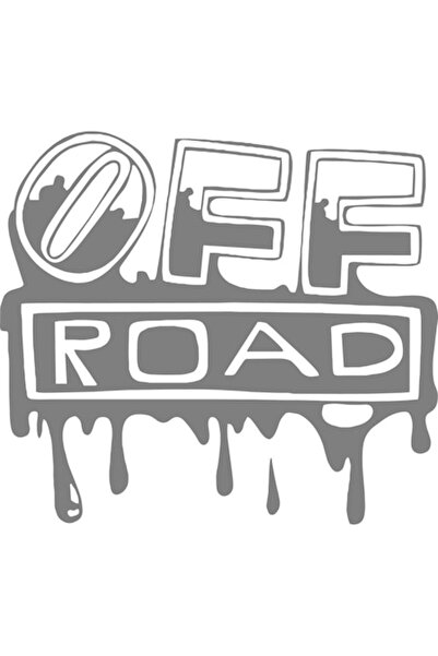 Oracal Sticker auto "Off road 4x4'', 20x18cm, gri