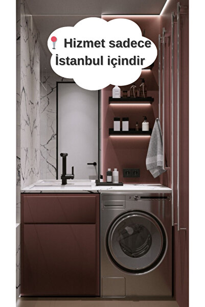 SadeceInterior BANYO DOLABI EN UYGUN MONTAJ DAHİL Sizden Gelen Tasarıma Göre ...