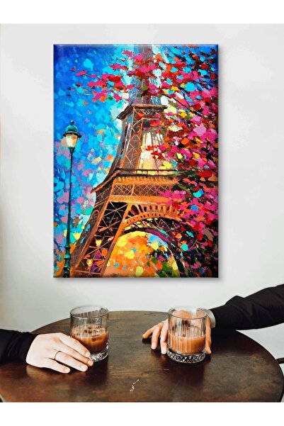 ESLEM Premium Paris Eyfel Kulesi Kanvas Tablo – Kaliteli Baskı, Renkli ve San...