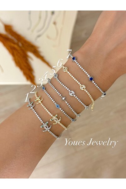 YOUES JEWELRY ÇELİK MİNİMAL SU YOLU GOLD KADIN BİLEKLİK