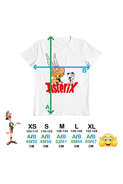 OEM Tricou Copii Fete Asterix Dogmatix Aventuri