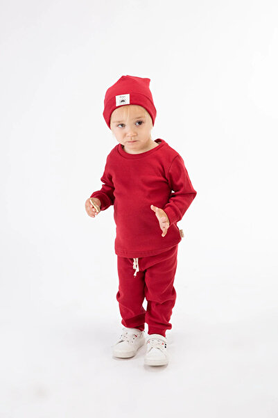 BABYSİ KİDS CLUB Corded Fabric Cotton Bereli 3'L Set Baby and Children's Clothing