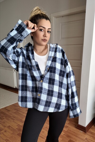 MADAMMERY Cotton Plaid Lumberjack Shirt Oversized