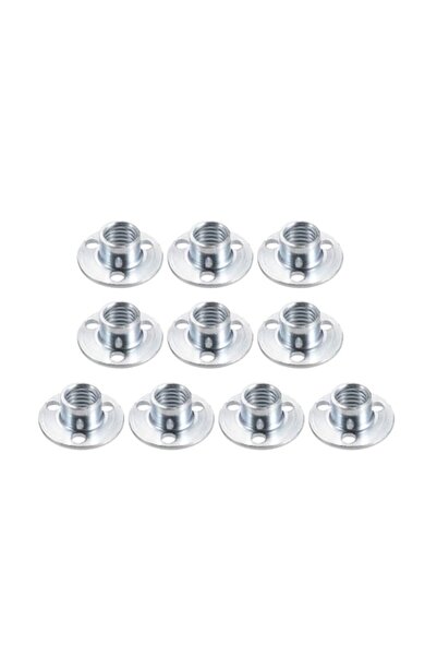 uxcell Piulițe T M10x25mm, oțel carbon, pentru mobilă, set de 10 bucăți