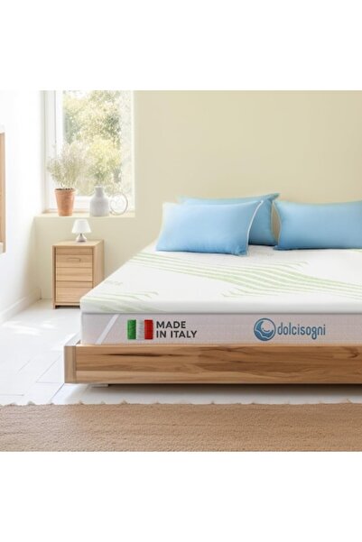 Besta Polyurethane Foam Topper, 120 x 190 x 5 cm, Removable Aloe Vera Cover