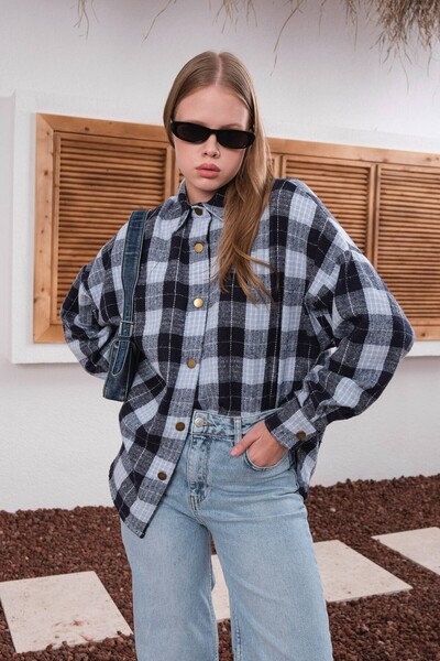 MADAMMERY Cotton Plaid Lumberjack Shirt Oversized