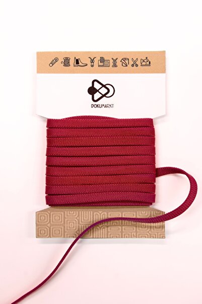 Dokumarkt 6 mm Flat Honeycomb Woven Rubber Strip - Smart Lacing Ballet Rubber - 10 Meters