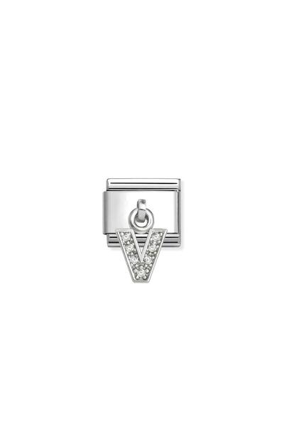 NOMİNATİON Composable Classic CHARMS LETTERS CZ steel and 925 sterling silver...
