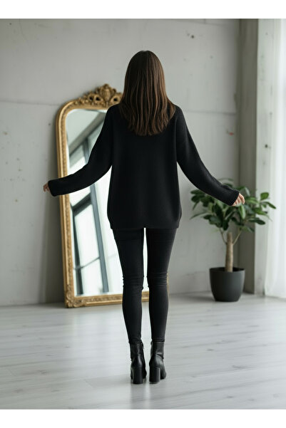 SARE ERKMEN Жіночий трикотажний довгий светр з ангори