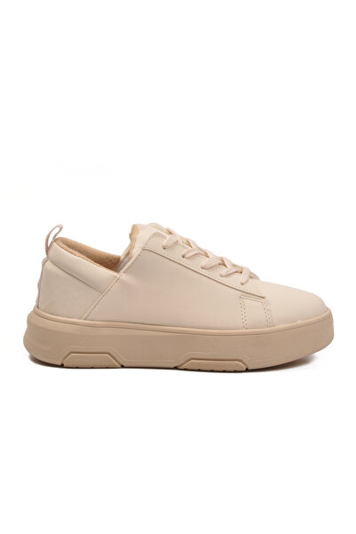 Aspor Beige Lace-Up Unisex Sneakers