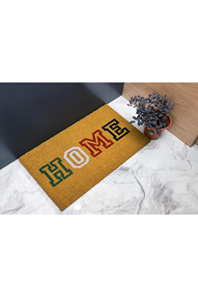 jo&mo HOME Varsity Style Coir Doormat, 45x75cm, Durable Natural Fiber, Non-Slip Entry Mat
