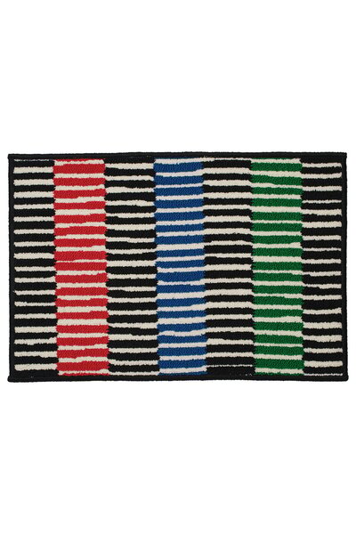 IKEA VÄNDPLATS Door mat, multicolour/stripe, 40 x 60 cm