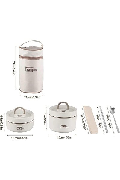 MYWORLD Insulated Leak-Proof Thermal Bento Box - Stainless Steel Vacuum Lunch Container
