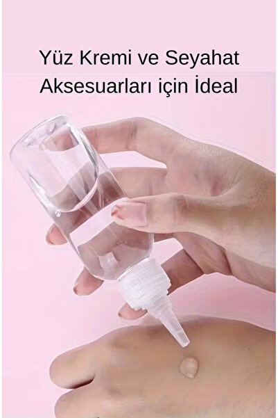 GÜL MZC Çok Amaçlı Şeffaf Plastik Şişe - Seyahat Boyu (30ml) - Su Boyası, Los...
