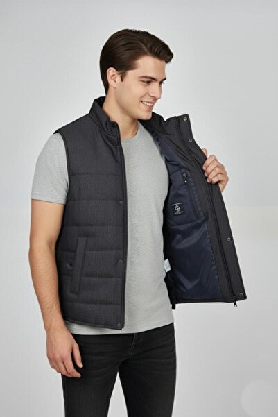 BIGAZZI Men's Sports Judge Collar Vest Regular Fit 959-309 Bgl-St04875