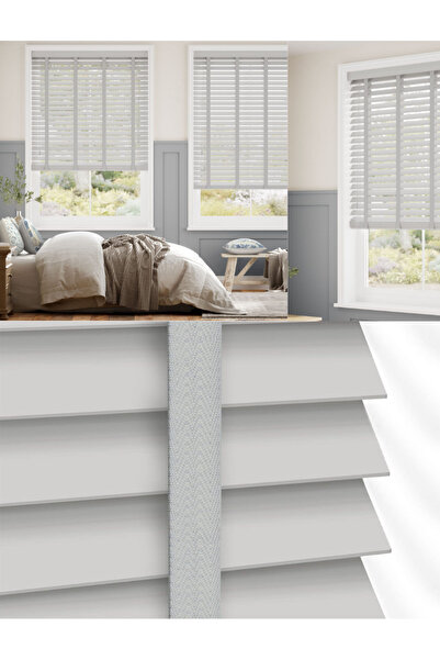 YS PERDE TASARIM Wooden Blinds %100 Doğal Ahşap Jaluzi Perde 50mm,Alüminyum K...