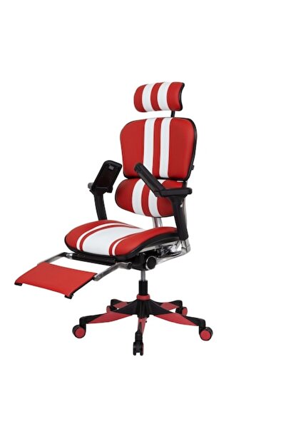 Ergohuman Scaun de gaming QMOBILI Mars Elite Plus Roșu/Alb