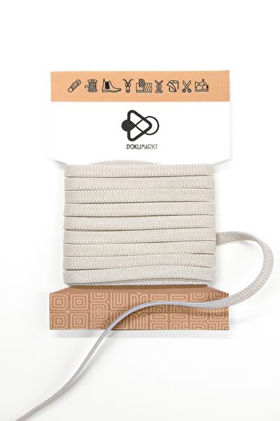 Dokumarkt 6 mm Flat Honeycomb Woven Rubber Strip - Smart Lacing Ballet Rubber - 10 Meters