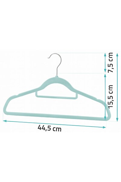 EBA Set 20 Umerase Premium Catifea eBA®, Verde Elegant, Carlig Rotativ 360°, ...