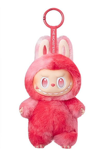 REZZOSS Labubu Doll Keychain for Kids, Colorful Plush Toy Shining Eye, Cute Gift Cartoon Display Figures