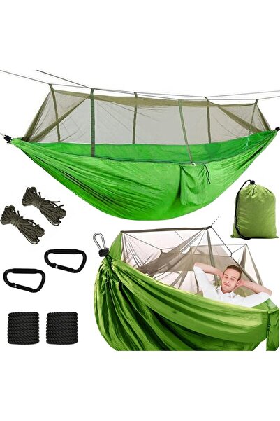 EBA Hamac portabil suspendat de camping pentru 2 persoane eBA®, ultrasunet si respirabil cu plasa pentr