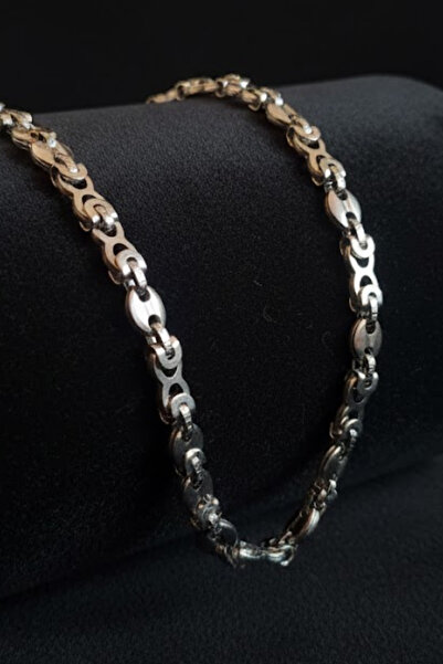 İyyaKee قلادة سلسلة رجالية من الفولاذ مع حلقات خاصة مصنوعة من الفولاذ المقاوم...