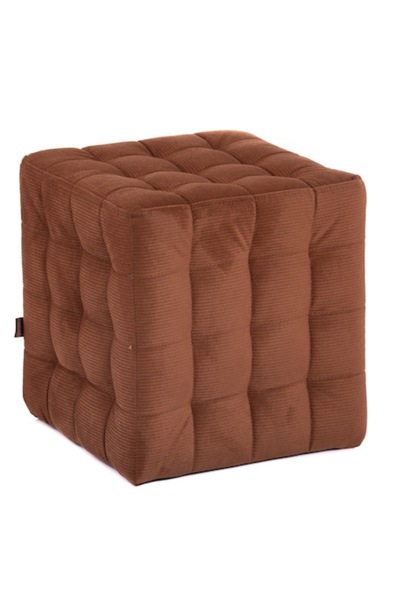 QMOBILI Otoman BUMP, maro deschis, material textil, cub