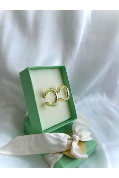 melora 925 AYAR GÜMÜŞ HALKA KÜPE GOLD