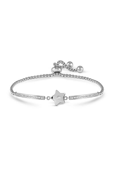 NOMİNATİON Çelik ve kübik zirkonyadan yapılmış MILLELUCI bilezik Yıldız SILVER