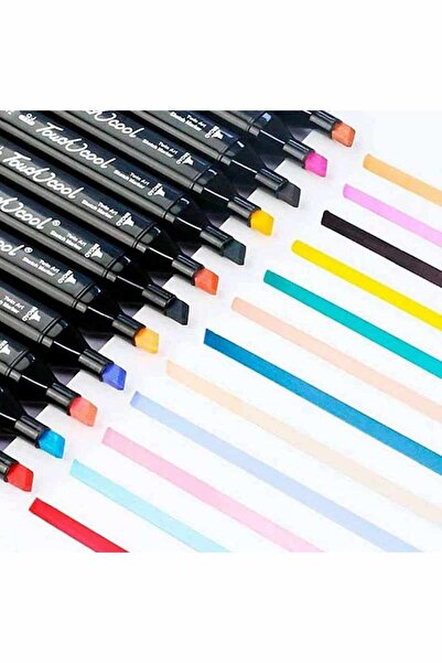 EBA Set 40 markere profesionale eBA®, 2 capete subtire si gros, cu suport si geanta de depozitare, culo