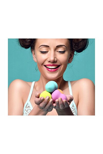 EBA Set of 2 eBA® makeup sponges, pink, delicate and soft, easy to clean, pea...