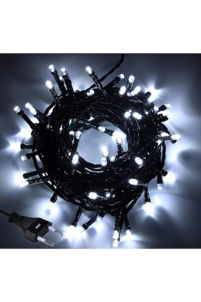 OEM Șir de lumini de Crăciun, 32 m, 400 LED-uri alb rece, 8 moduri, pentru br...