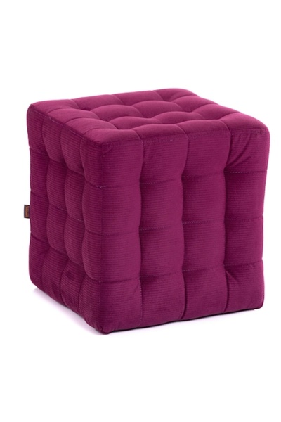 QMOBILI Otoman BUMP Cube - Violet, Material textil