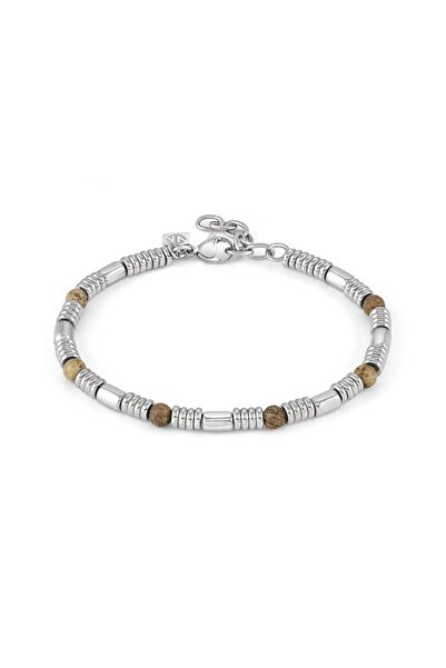 NOMİNATİON INSTİNCTSTYLE Bileklik Paslanmaz Çelik Doğal Taş Tiger Eye KAHVERENGİ