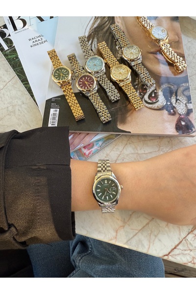 HNF LONDON Aurora Green Steel Women's Watch