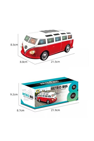 OEM Autobuz retro Transformers Robot, cu sunete si lumini, 22 cm, 3ani