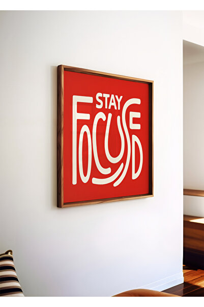 ARTHOUSECOLLECTIVE Rămâneți concentrat – Poster pătrat - Poster fără cadru în...