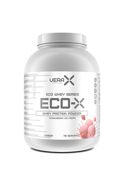 VERA-X NUTRITION ECO WHEY SERIES ECO-X STRAWBERRY ICE CREAM | 2100 GR | 70 SE...