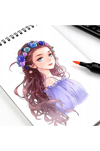 EBA Set 60 Carioci Profesionale pentru Copii eBA®, Markere Multicolore cu Cer...