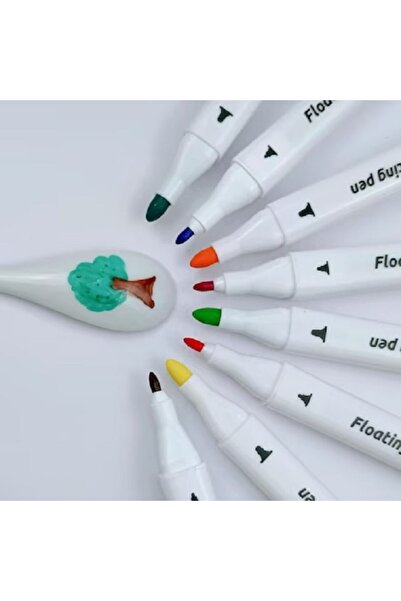 EBA Set 12 markere magice eBA®, desen pe apa sau normal, 2 capete subtire si gros si lingurita ceramica