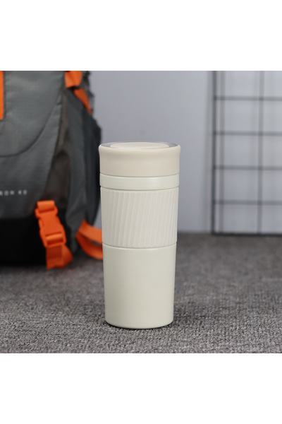 Generic Vacuum Insulated Stainless Steel Water Bottle / Coffee Mug, 420ml