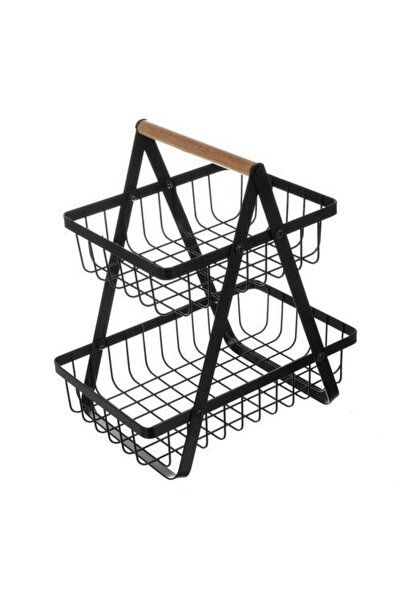 EBA Cos Decorativ Pentru Fructe Si Legume eBA®, 2 Etaje, 30 x 27 x 17.5 cm, M...