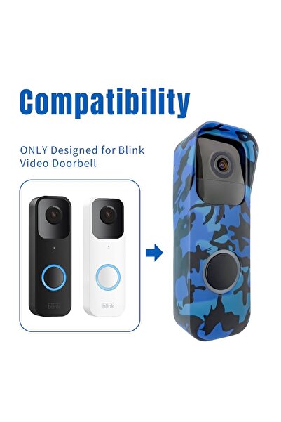 Sekey Silicone Protective Case for Blink Video Doorbell - Weather-resistant, UV Protection