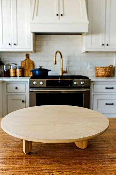 Muvesta 60Cm Mat Yüzey Ahşap Katlanır Ayaklı Yer Sofrası Hamur Yufka Mat Tasarım