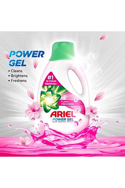 Ariel Floral Breeze Laundry Detergent Power Gel 1.8L x 2, Dual Pack