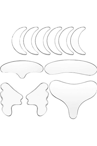 KESNUP Set of 11 anti-wrinkle and anti-aging silicone patches Transparent