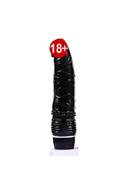 Kademeli Ayarlanabilir Güçlü Titreşimli 19 Cm Siyah Vibratör