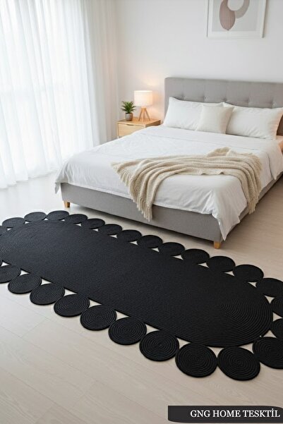 GNG Home Tekstil Jüt Hasır Yıkanabilir Salon Mutfak Balkon Ve Bahçe Royal Serisi Jüt Kilim Jüt Halı