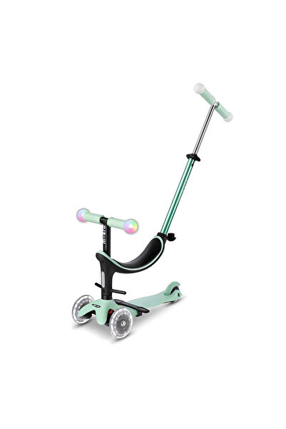 Micro 4in1 Mini2grow Deluxe Magic 3 Tekerlekli Işıklı Yeşil Scooter