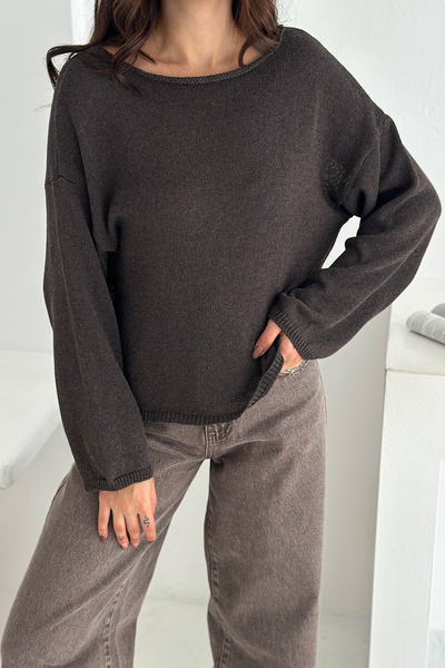 Noa Noa Women's Off-Shoulder Loose Knit Sweater – Soft Elegance